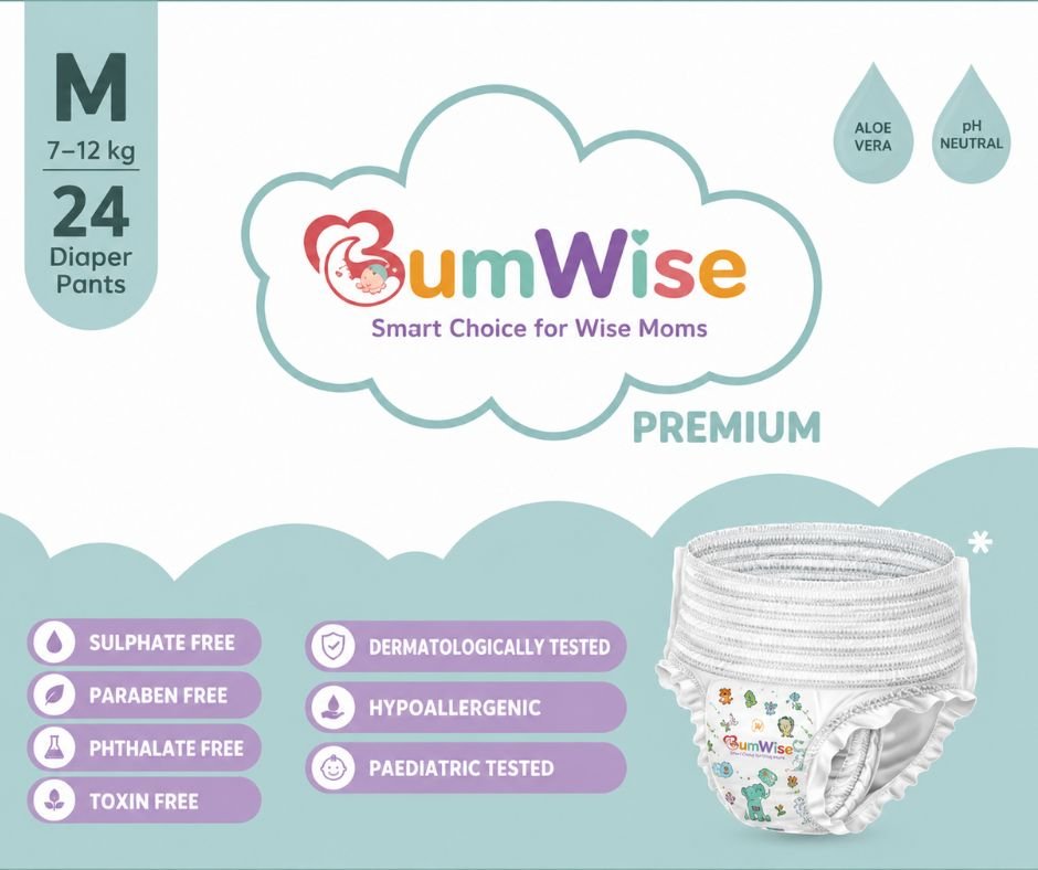 BumWise Medium Baby Diaper Pants